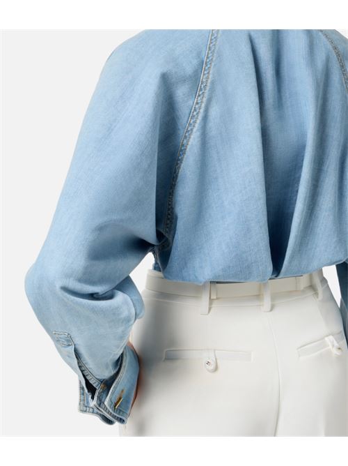 SHIRT WITH POCKET ELISABETTA FRANCHI | CJ33D51E2192 light blue